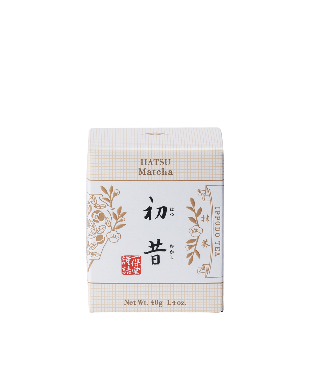 抹茶 初昔(はつむかし)40g箱 – 一保堂茶舗