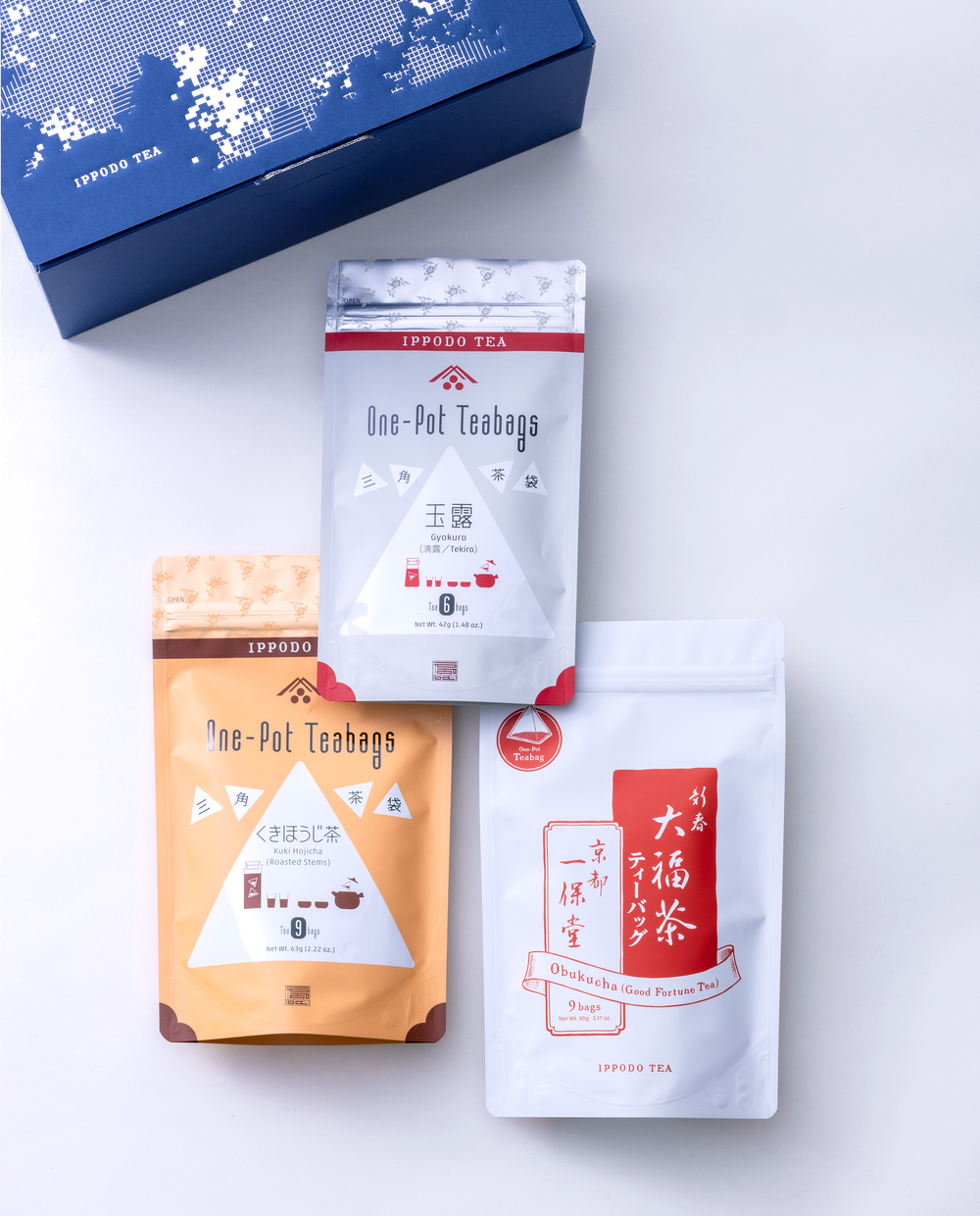 【11月15日発売】【大福茶】三角茶袋3種セット（大福茶、玉露、くきほうじ茶）